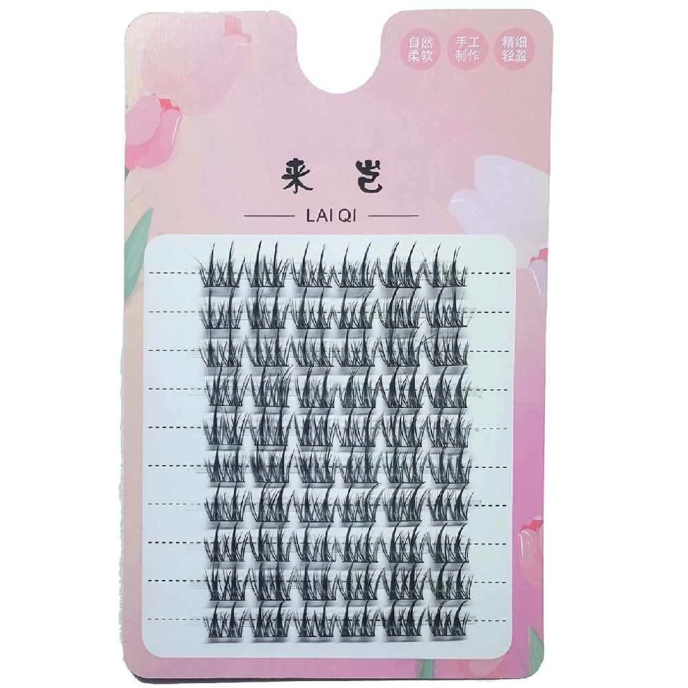 Brushed glue folding box double pointed wheat ear false eyelashes